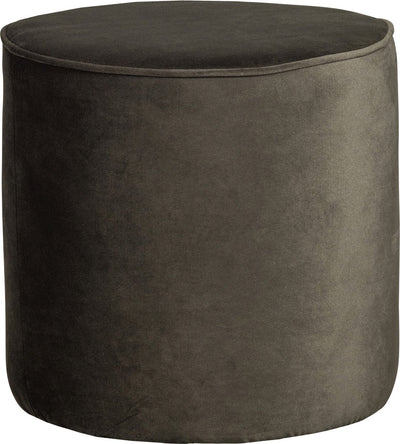 Woood Sara Pouf hoch – Samt – warmes Grün – 46 x 46 x 46