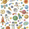 Creativ Company Stickers Raumfahrt, 1 Blatt