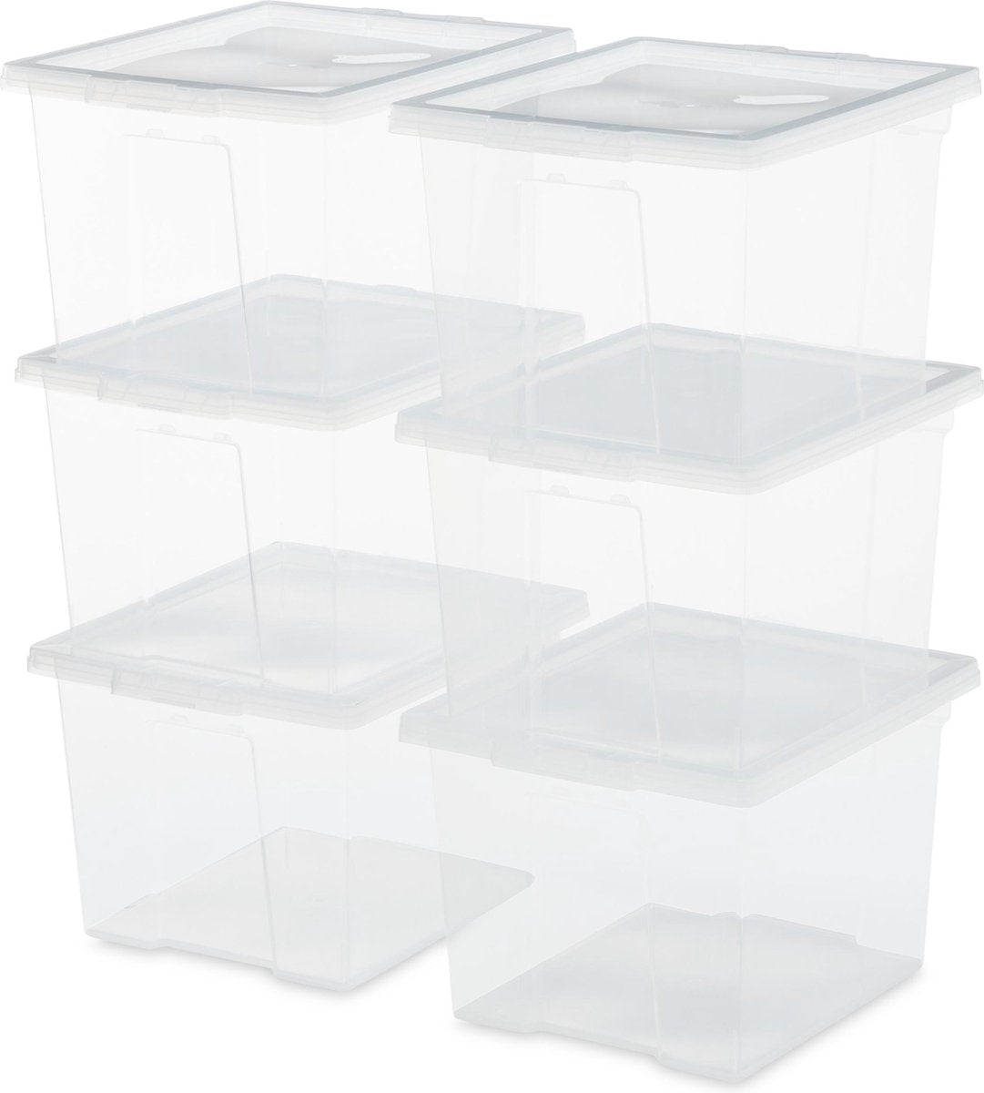 Iris nützliche Aufbewahrungsbox Aufbewahrungsbox - 10l - Kunststoff - transparent - 6er-Set