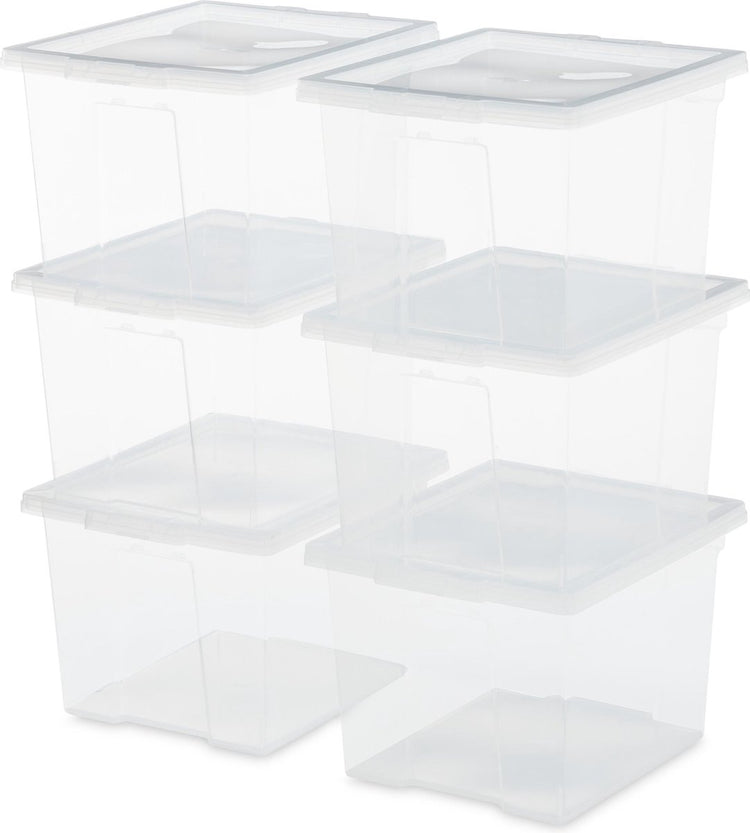 Iris nützliche Aufbewahrungsbox Aufbewahrungsbox - 10l - Kunststoff - transparent - 6er-Set