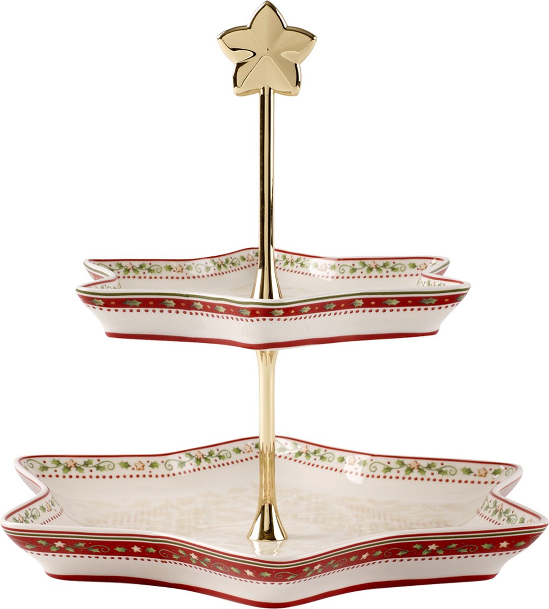 Markenlos ohne Marke Villeroy Boch Winter Bakery Delight Etagere Holly 25,5 cm