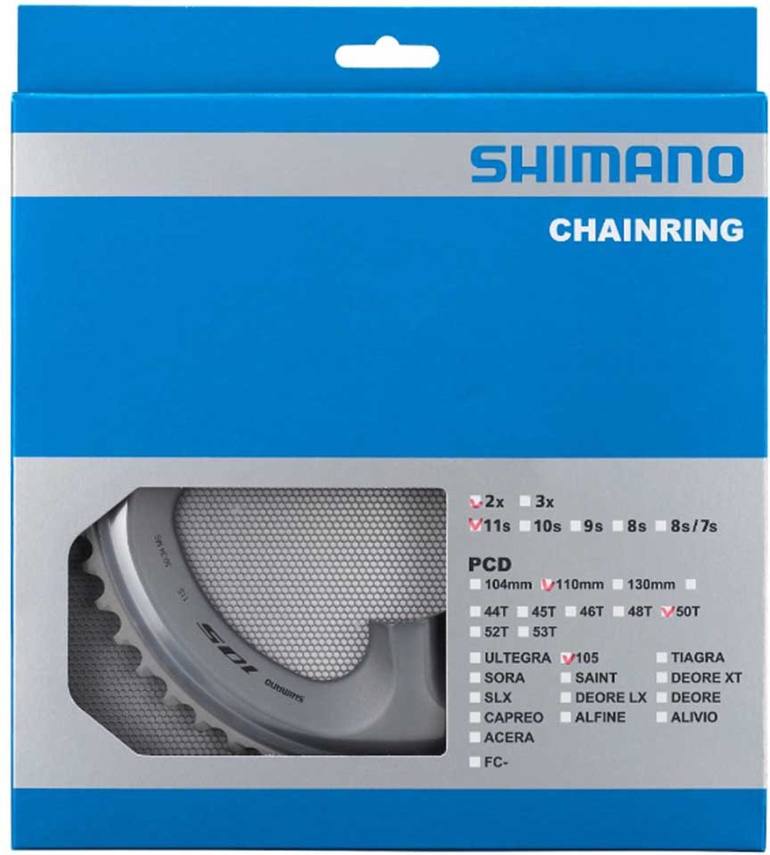 Shimano - Kettenblatt 53T 105 FC-R7000 - silber