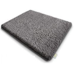 Badematte Sky PS, Mikrofaser grau, silber