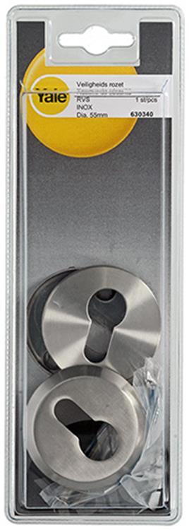 Yale 1019118 - Sicherheitsrosette Edelstahl ø55mm | 2 Stk