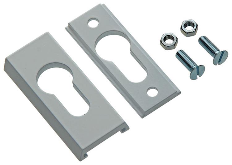 Yale 1019119 - 1 Sicherheitsprofilzylinder PZ 9mm Aluminium-Weiß | 2 Stk