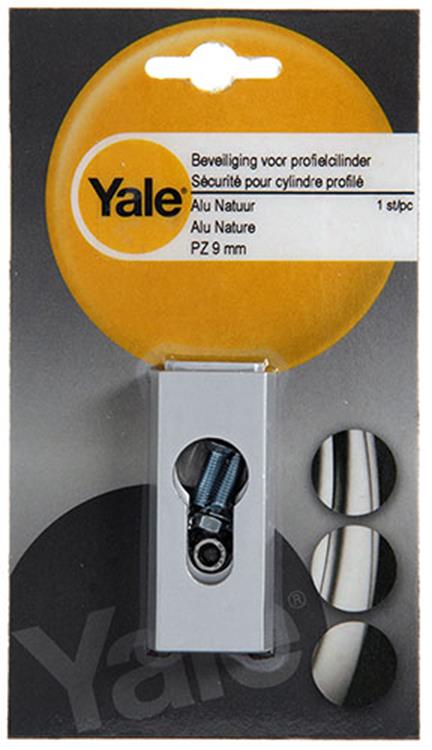 Yale 1019122 - 1 Sicherheitsprofilzylinder PZ 9mm Aluminium | 2 Stk