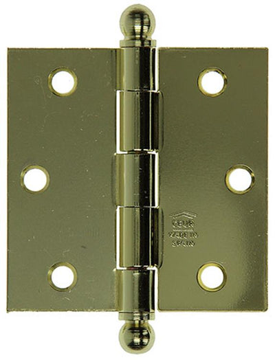 Yale 1019144 – 3 Kugelknopfscharniere vermessingt 76 x 76 mm | 2 Stk