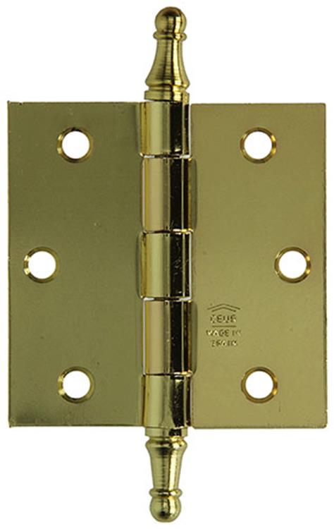 Yale 1019145 – 3 Vasenknopfscharniere Messing 76 x 76 mm | 2 Stk