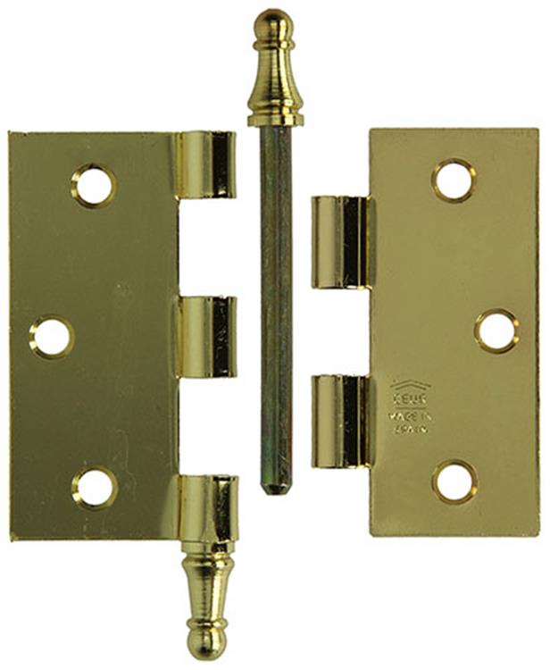 Yale 1019145 – 3 Vasenknopfscharniere Messing 76 x 76 mm | 2 Stk