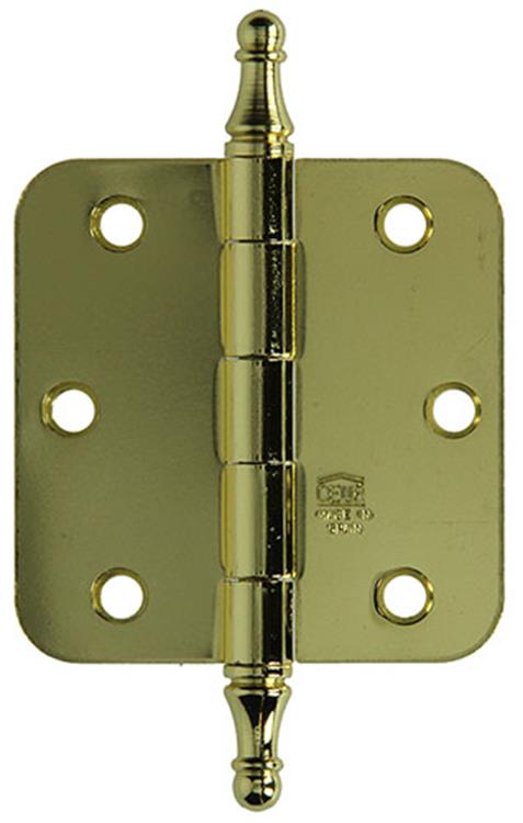 Yale 1019152 – 3 Vasenknopfscharniere vermess. abgeschrägte Ecke 76x76mm | 2 Stk