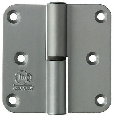 Yale 1019154 – 3 Scharniere, Aluminium, naturbelassen. Ecke links 80x80mm | 2 Stk