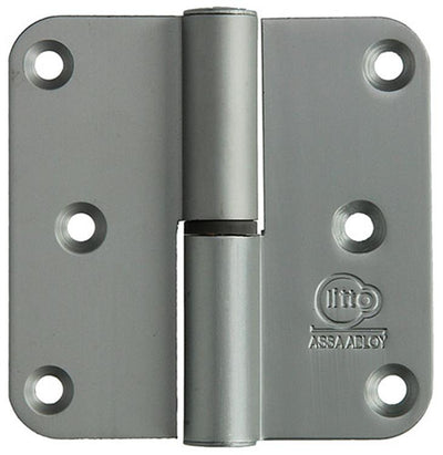 Yale 1019155 – 3 Scharniere, Aluminium, naturbelassen. Ecke rechts 80x80mm | 2 Stk