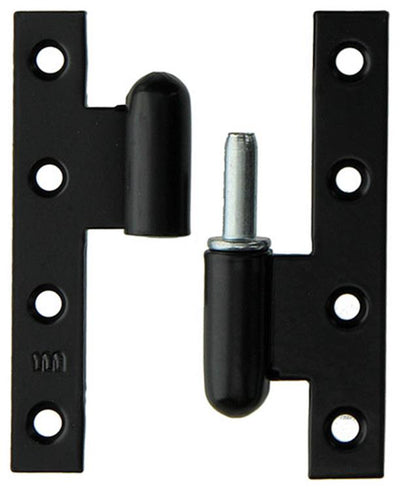 Yale 1019157 - 3 schwere Scharniere schwarz verputzt rechts 110x70mm | 2 Stk