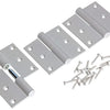 Yale 1019159 - 3 Scharniere Aluminium weiß rechtwinklig links 80x80mm | 2 Stk
