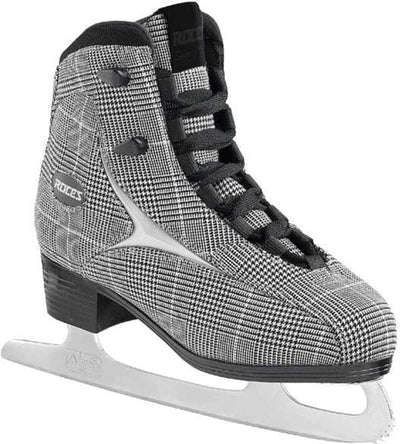 Roces – Britisches Karo – Eiskunstlauf – Eiskunstlauf-Damen – Schwarz und Weiß – klassisches Design, pflegeleichtes Bügeleisen – Größe EU 41