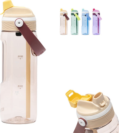 Kambukka Dupla Trinkflasche 750 ml – 2-in-1-Wasserflasche – 100 % auslaufsicher – Wüstensand