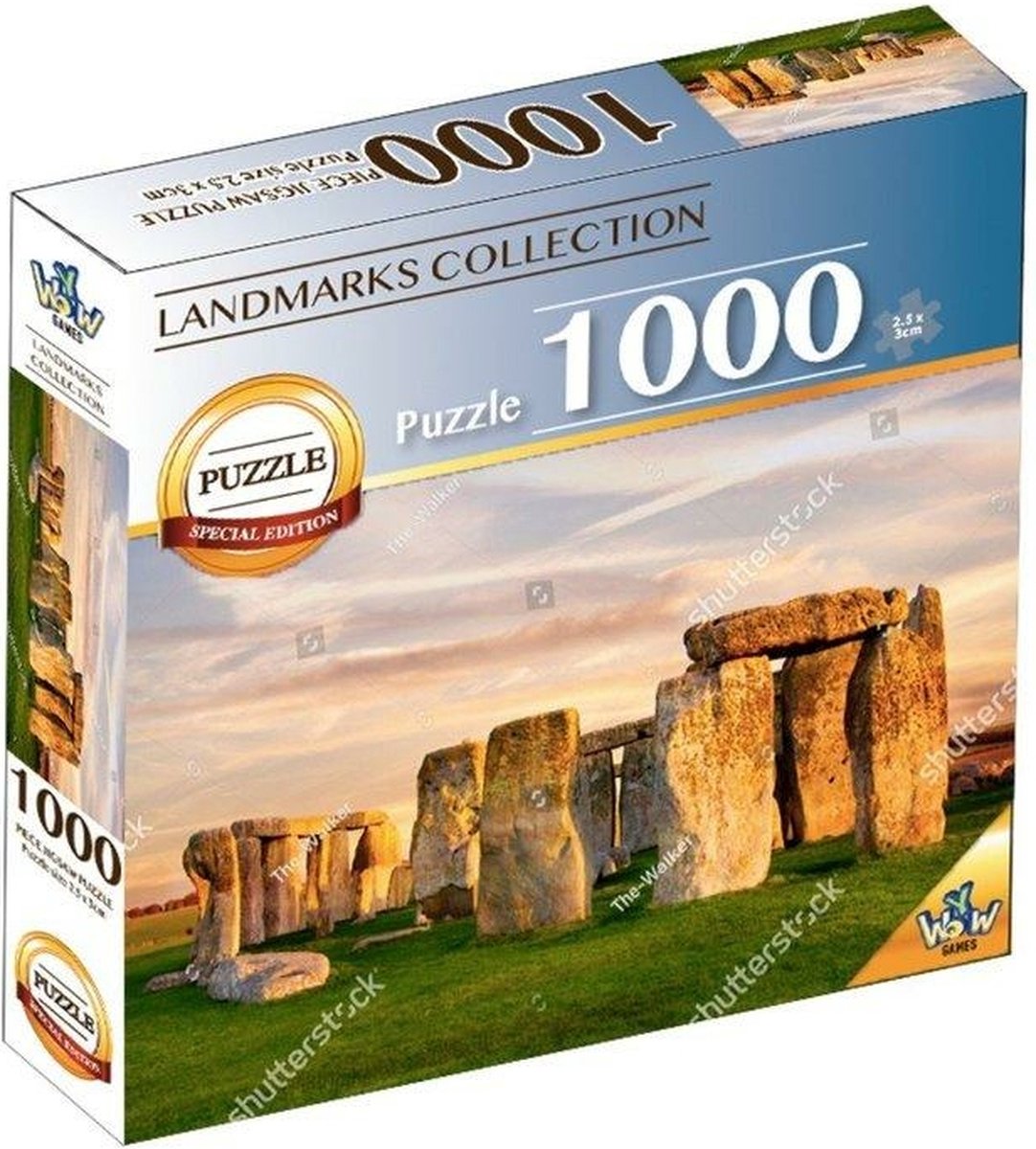 Braet-Puzzle Wahrzeichen der Welt – Stonehenge 1000 Teile