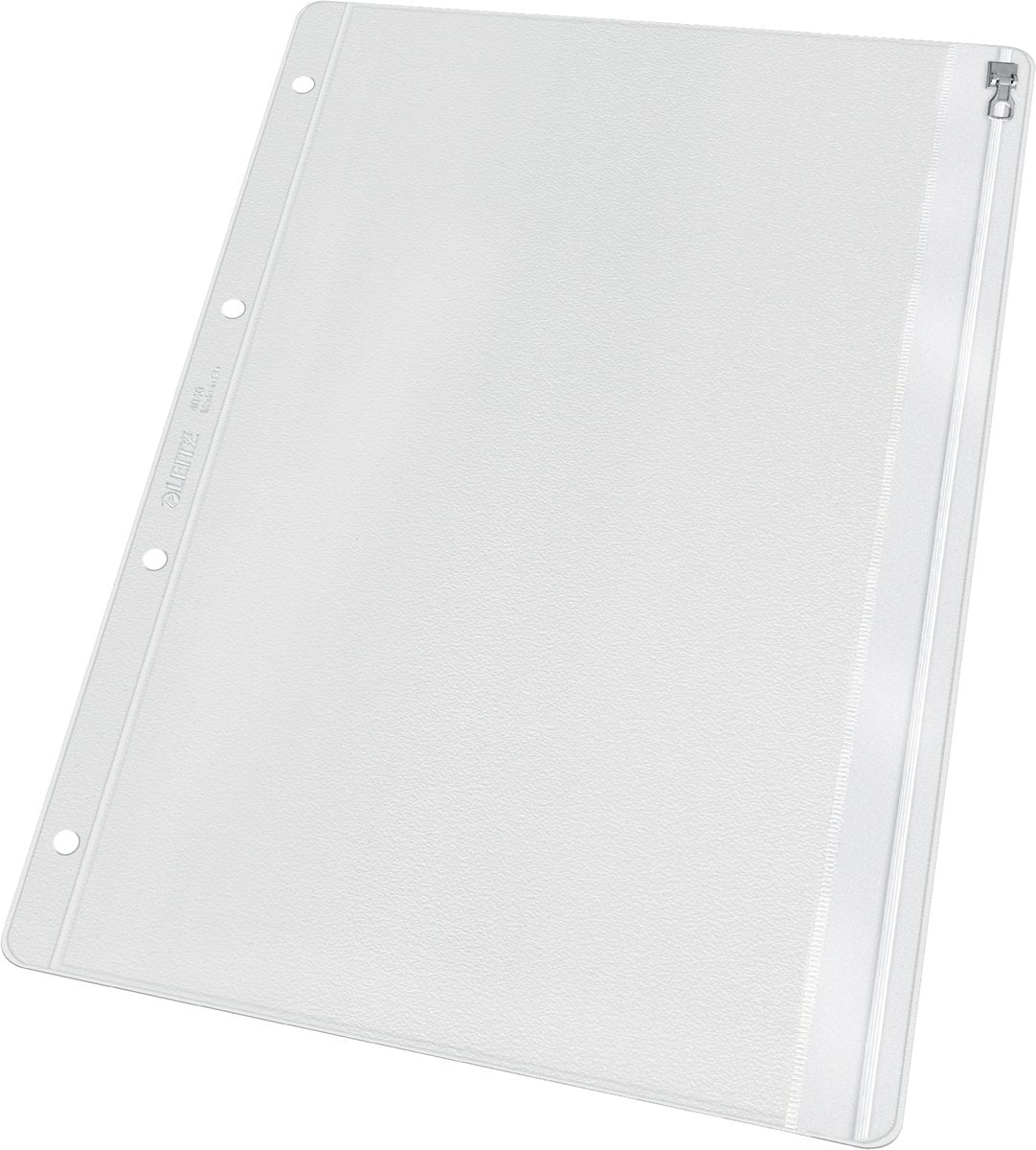 Esselte Leitz Premium Showtasche A4 PVC – mit Schiebeverschluss – Zubehörmappe – 4-Loch – 25 Stück – transparent