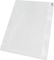 Esselte Leitz Premium Showtasche A4 PVC – mit Schiebeverschluss – Zubehörmappe – 4-Loch – 25 Stück – transparent
