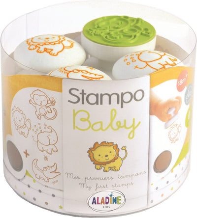 Aladine Stampo Stempel Baby-Set Dschungeltiere 4-teilig