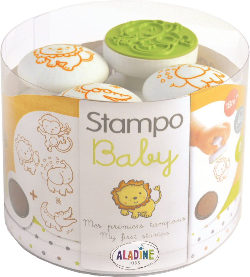 Aladine Stampo Stempel Baby-Set Dschungeltiere 4-teilig