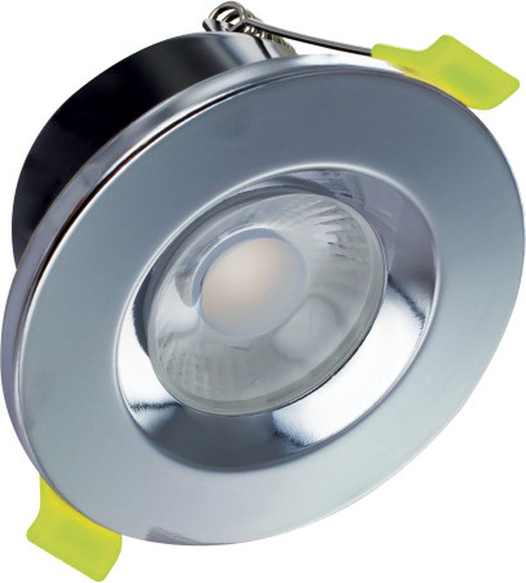 Integraler LED - Einbaustrahler - 6 Watt - 3000k - 600 Lumen - 38° Lichtwinkel - dimmbar - IP65 - Chrom