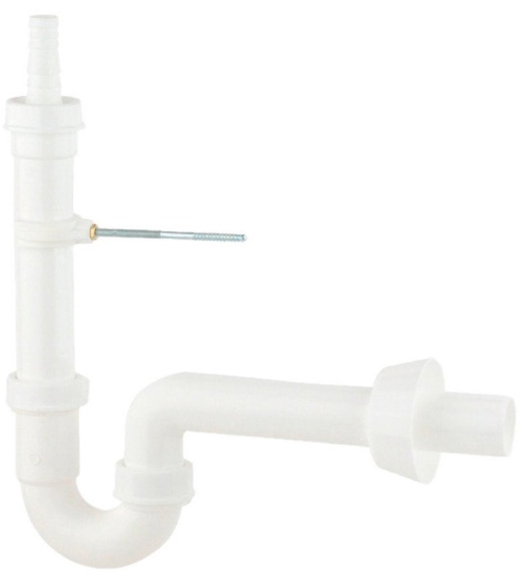 Kirchhoff ks Rohrsiphon für Waschmaschine – weiß – 1 1 2 x 40 mm – mit 3 4 Geräteanschluss