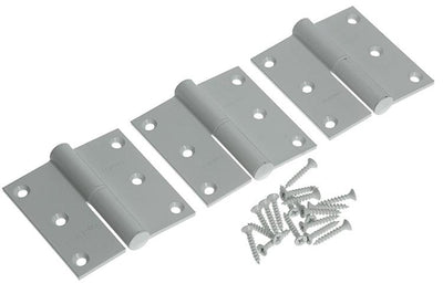 Yale 1019160 - 3 Scharniere Aluminium weiß rechtwinklig rechts 80x80mm | 2 Stk