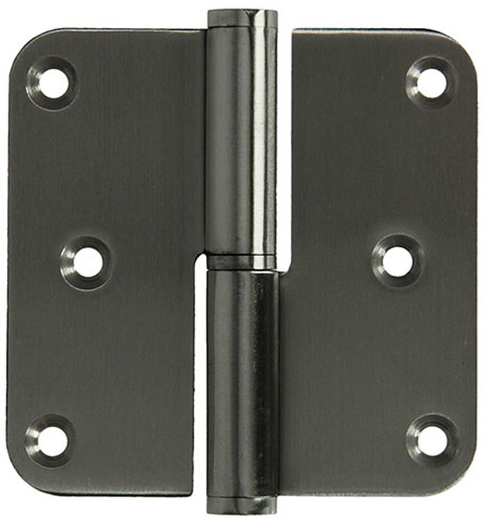 Yale 1019162 – 3 Edelstahlscharniere, abgeschrägte Ecken rechts 80x80mm | 5 Stück