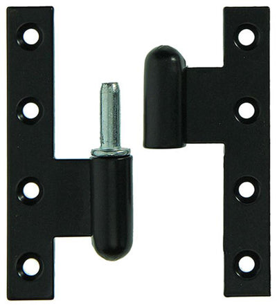 Yale 1019163 - 3 schwere Scharniere schwarz verputzt, links 110x80mm | 2 Stk
