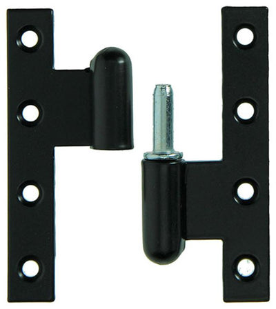 Yale 1019164 - 3 schwere Scharniere schwarz verputzt rechts 110x80mm | 2 Stk