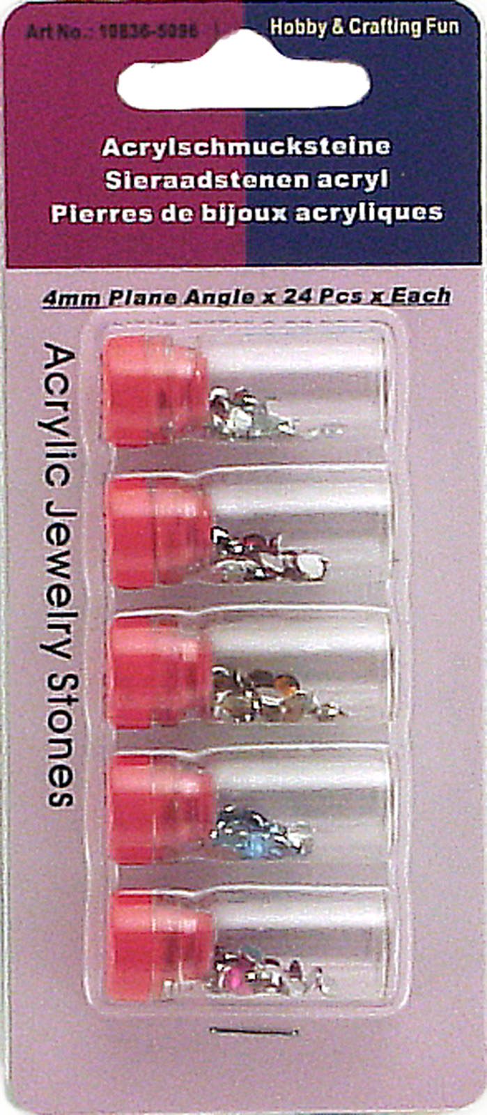 Vaessen creative • Acrylsteine 4mm 5x24Stk