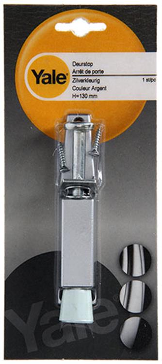 Yale 1019208 - 1 Türstopper silberfarben h=130mm | 3 Stück