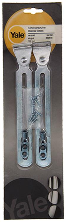 Yale 1019221 – 1 Paar Drehfensterschieber verzinkt 180 mm H0480 | 3 Stück