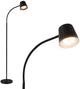 B.k.licht briloner cielo – wiederaufladbare Stehleuchte – dimmbar – LED-Stehleuchte – kabellos – USB-C – 126,5 x 21 cm – Schwarz