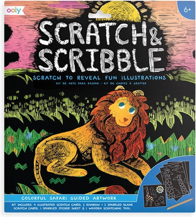 Ooly – Scratch Scribble – bunte Safari