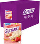 Sultana - Snack - Yofruit Erdbeer-Fruchtkeks - 9 x 143 Gramm