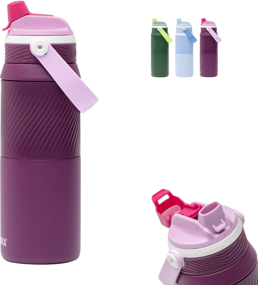 Kambukka dupla isolierte Trinkflasche 750 ml – 2-in-1-Wasserflasche – 100 % auslaufsicher – Wein ernten