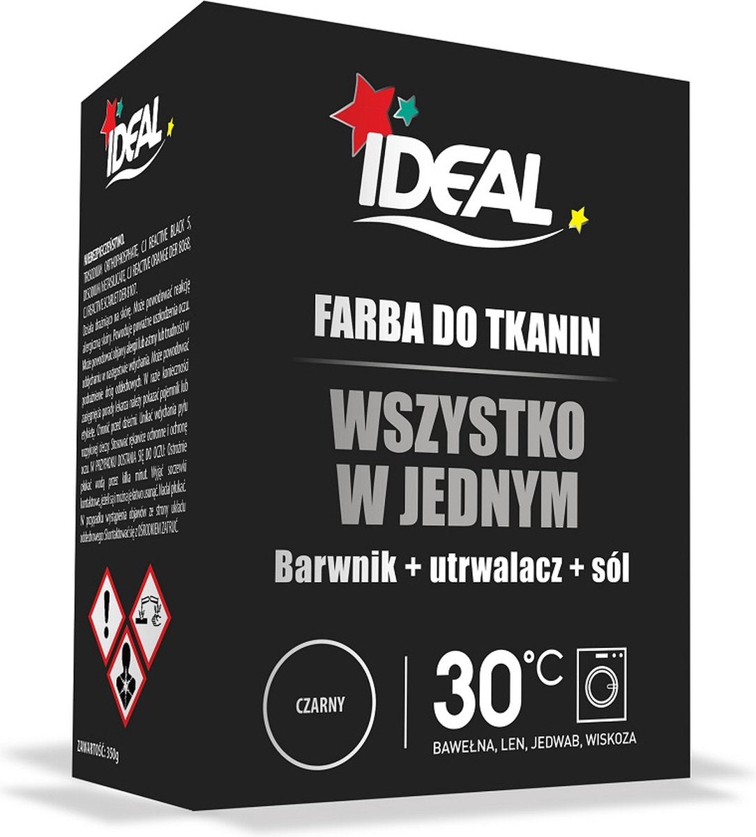Ideale All-in-One-Textilfarbe, Schwarz, 350 g