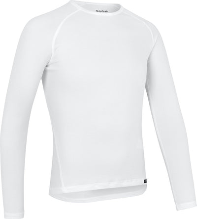 Gripgrab - Ride Thermal Langarm Winter Fahrradunterhemd Polygiene Base Layer Thermoshirt - Weiß - Herren - Größe XXL