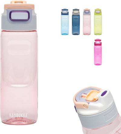 Kambukka Elton Trinkflasche 750 ml – Regenbogenpastelle mit 3-in-1-Deckel und einfacher Reinigung