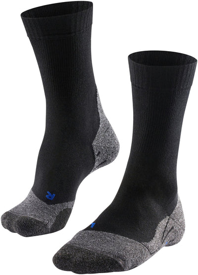 Falke TK2 Cool Anti-Blister Wandersocken aus dickem Lyocell-Funktionsmaterial Damen Schwarz - Größe 41-42