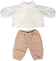 Miniland Puppenkleidung Pullover und Hose 38cm rosa Baumwolle.