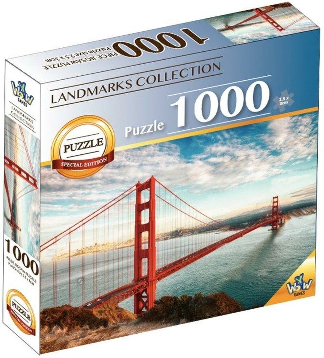 Braet Puzzle Wahrzeichen der Welt - Golden Gate Bridge 1000 Teile