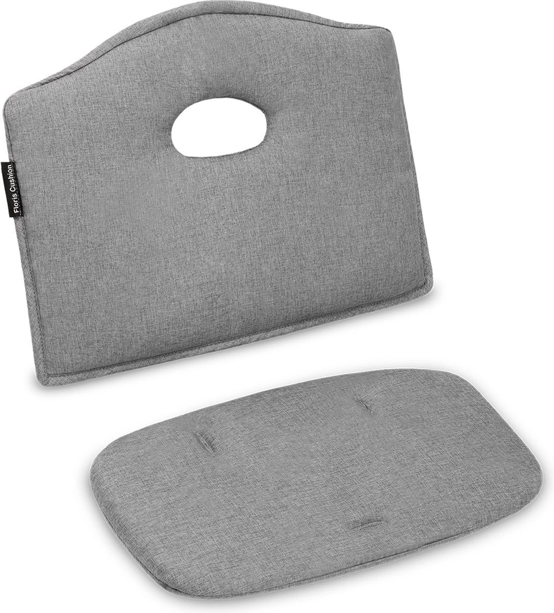 Lionelo Floris – Hochstuhl + Komfortkissen – Birkenholz – 4-stufige Verstellung – bis 40 kg – inklusive superweichem, hautfreundlichem Kissen – Klettverschluss – maschinenwaschbar – modernes Design – Sicherheitsgurtaussparungen