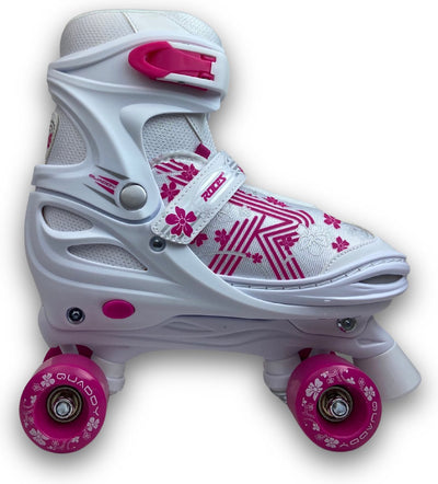 Quaddy 3.0 Rollschuhe weiß rosa 30-33