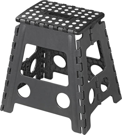 Proplus faltbarer Schritt schwarz grau 29 x 21,5 x 39,5 cm