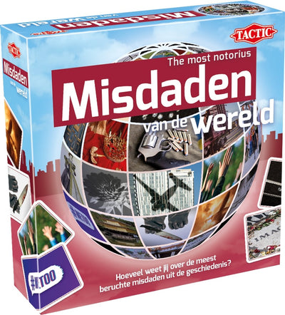 Taktik-Verbrechen der Welt – Kartenspiel – Quizspiel – berüchtigte Verbrechen und historische Fälle – Wissen und Einsicht – der Weltserie – 2 oder mehr Spieler – ab 18 Jahren