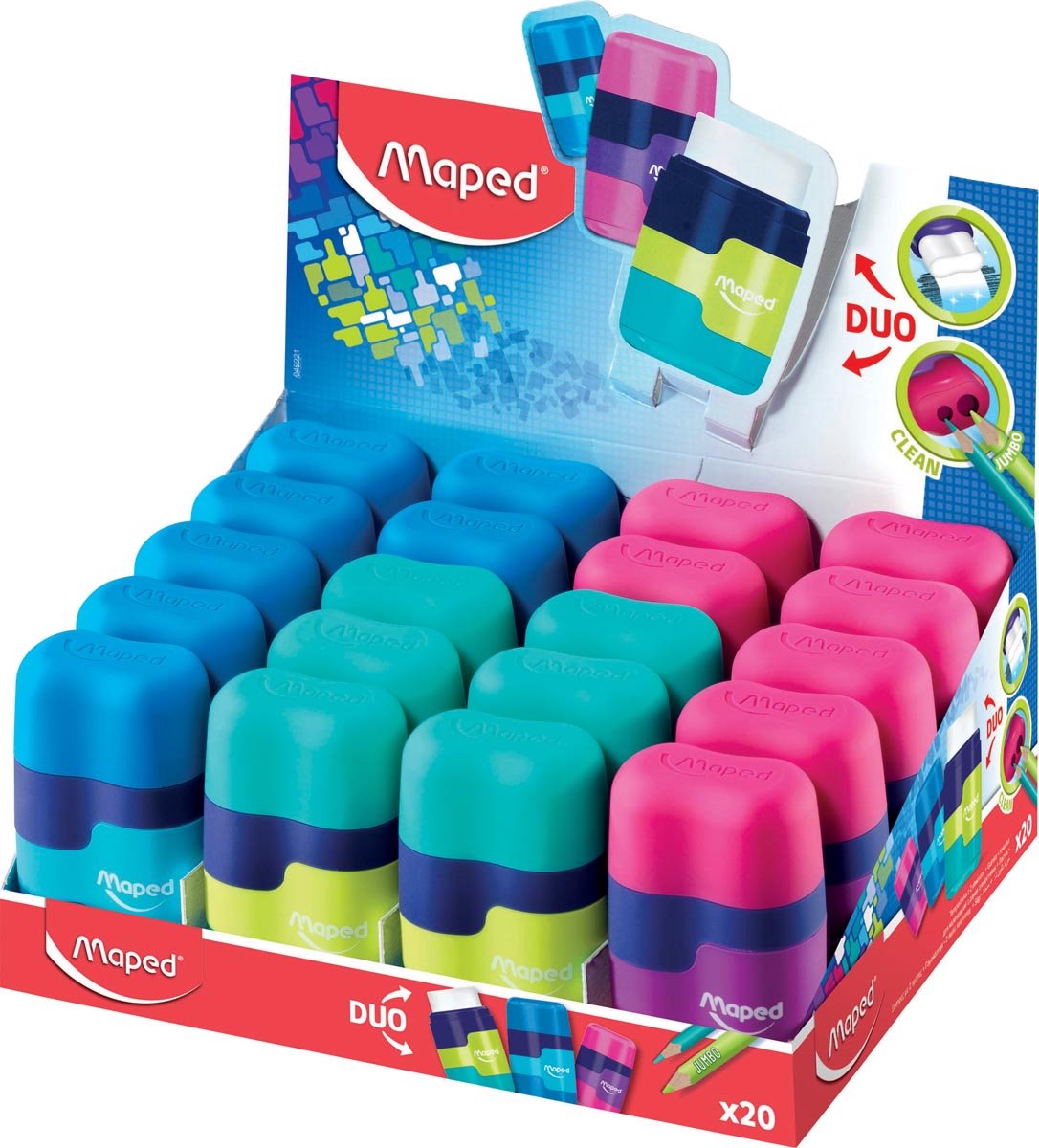 Maped Bürospitzer + Gum Connect Soft Dis20