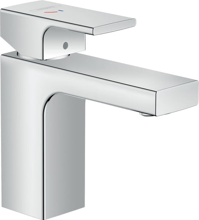 Hansgrohe Lackform – Waschtisch-Mischbatterie – Einhebelbedienung – mit Ablaufgarnitur – Größe 100 mm – Chrom